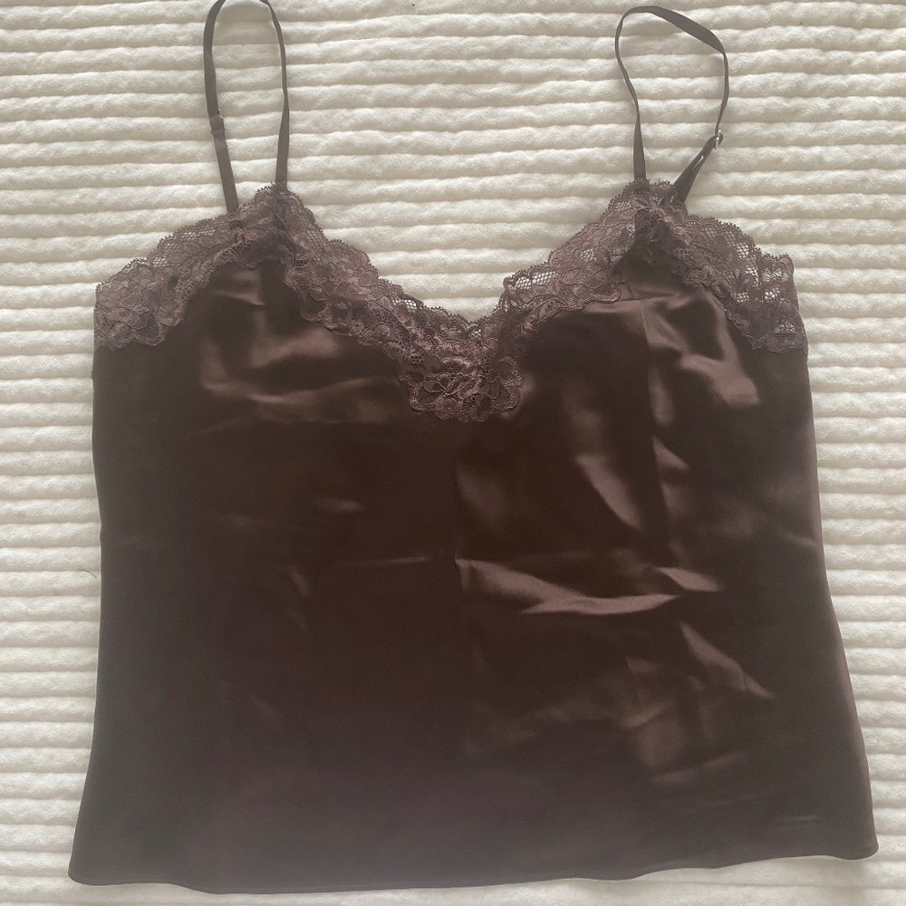 Reformation Teddy Silk Top - Size XS